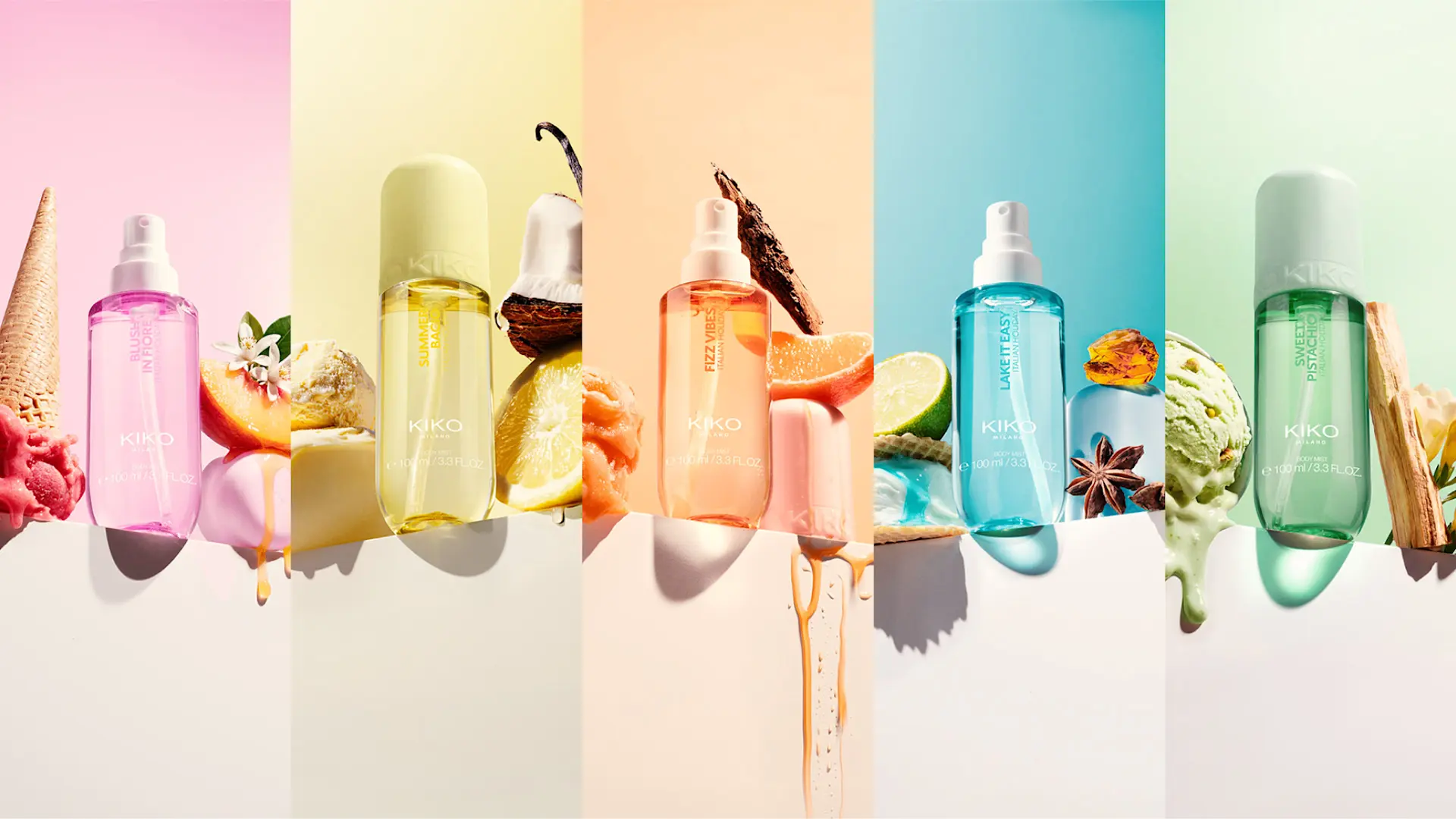 KIKO Milano Italian Holiday body mists